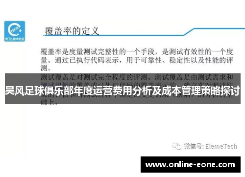 昊风足球俱乐部年度运营费用分析及成本管理策略探讨
