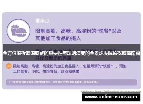 全方位解析欧国联赛的重要性与规则演变的全景深度解读权威指南篇